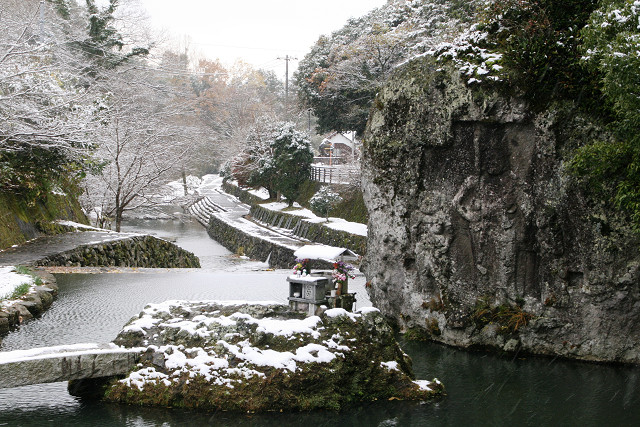 豊後高田 2008年12月7日は雪！
