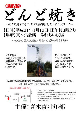 豊後高田　どんど焼き